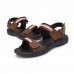 Men Comfortable Leather Hook Loop Sandals Beach Sandals Shoes