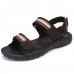 Men Comfortable Leather Hook Loop Sandals Beach Sandals Shoes