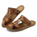 Men Breathable Leather Soft Sole Sandals Two Way Wear Shoes