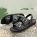 Men Comfy Breathable Genuine Leather Beach Sandals Two Way Wear Shoes