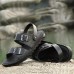 Men Comfy Breathable Genuine Leather Beach Sandals Two Way Wear Shoes