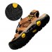 Men Genuine Leather Outdoor Toe Protection Hiking Sandals