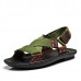 Men Comfy Summer Shoes Breathable Cloth Hook Loop Sandals