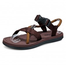 Men Comfy Breathable Open Toe Buckle Sandals Beach Shoes