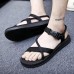 Men Comfy Breathable Open Toe Buckle Sandals Beach Shoes