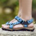 Men Genuine Leather Clip Toe Casual Beach Sandals