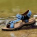 Men Genuine Leather Clip Toe Casual Beach Sandals