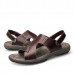 Men Comfy Sole Casual Genuine Leather Sandals Two Way Wear Summer Shoes