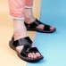 Men Comfy Sole Casual Genuine Leather Sandals Two Way Wear Summer Shoes