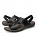 Men Comfy Sole Casual Genuine Leather Sandals Two Way Wear Summer Shoes