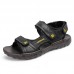 Men Soft Genuine Leather Seaside Beach Sandals