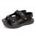 Men Soft Genuine Leather Seaside Beach Sandals