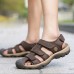 Men Leather Outdoor Beach Magic Stick Sandals Fisherman Breathable Sport Shoes