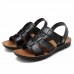 Summer Beach Sandals Slippers Men Comfy Sole Genuine Leather Sandals