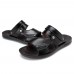 Men Comfy Sole Genuine Leather Sandals Two Way Wear Shoes Beach Shoes