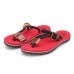 Men Casual PU Leather Clip Toe Slippers Beach Shoes