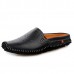 Slipper Shoes Men Hollow Out Casual Sandals In Leather