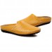 Slipper Men Hollow Out Casual Beach Slip On In Leather