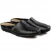 Slipper Men Hollow Out Casual Beach Slip On In Leather