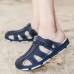 Men Breathable Hollow Outs Beach Slippers Sandals Rainy Days Shoes