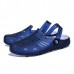 Men Casual Breathable Beach Sandals Slippers Two Way Wear Shoes