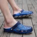 Men Casual Breathable Beach Sandals Slippers Two Way Wear Shoes