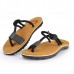 Men Casual Soft Sole Stylish Clip Toe Slippers Beach Shoes