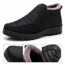 Men Soft Elastic Warm Plush Lining Snow Boots