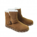 Warm Faux Fur Lining Zipper Round Toe Ankle Boots