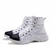 Men Casual Soft Fashion Line Stitching Ankle Boots