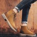 Men Casual Side Zipper Lace Up Ankle Boots