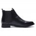 Men Soft Boots Slip-on Leather Ankle Boots