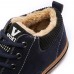 Men Warm Plush Lining Casual Lace Up Ankle Boots