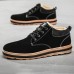 Men Warm Plush Lining Casual Lace Up Ankle Boots