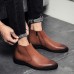 Men Classic Slip On Casual Soft Ankle Boots