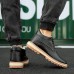 Men Warm Plush Lining Leather Ankle Boots