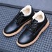 Men Warm Plush Lining Leather Ankle Boots