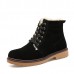 Men Coton Boots Fur Lining Keep Warm Plush High Top Outdoor Shoes