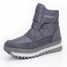 Men Plush Lining Mid-Calf Waterproof Snow Boots