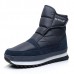 Men Plush Lining Mid-Calf Waterproof Snow Boots