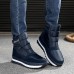 Men Plush Lining Mid-Calf Waterproof Snow Boots