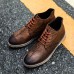 Big Size Men Stitching Retro Style Ankle Boots