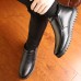 Men Casual Daily Warm Lining Leather Ankle Boots