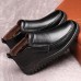 Men Casual Daily Warm Lining Leather Ankle Boots