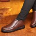 Men Casual Daily Warm Lining Leather Ankle Boots