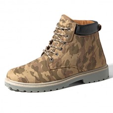 Men Comfortable Army Style High Top Boots