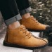 Men Causal Soft Sole Leather Daily Ankle Boots