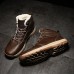 Men Casual Warm Wool Lining Retro Ankle Boots