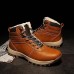 Men Casual Warm Wool Lining Retro Ankle Boots