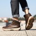 Men Casual Warm Wool Lining Retro Ankle Boots